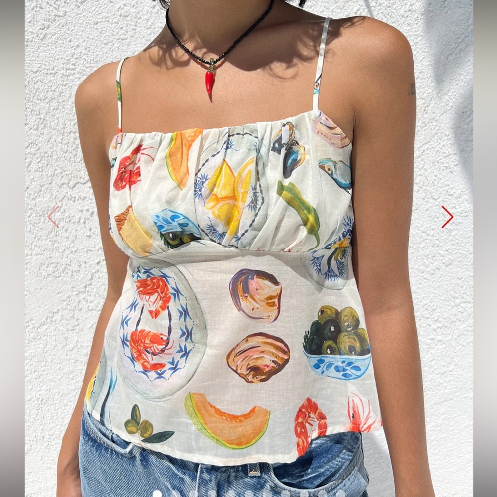 Lisa says gah Cleo cami tapas ivory size M